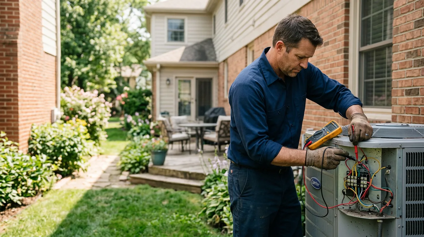 HVAC technician working near Alpine, TN